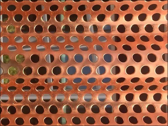 Punched Metal Corrugated Mesh Facade