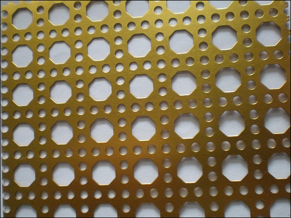 ETP copper perforated sheet, decorative facade mesh panels