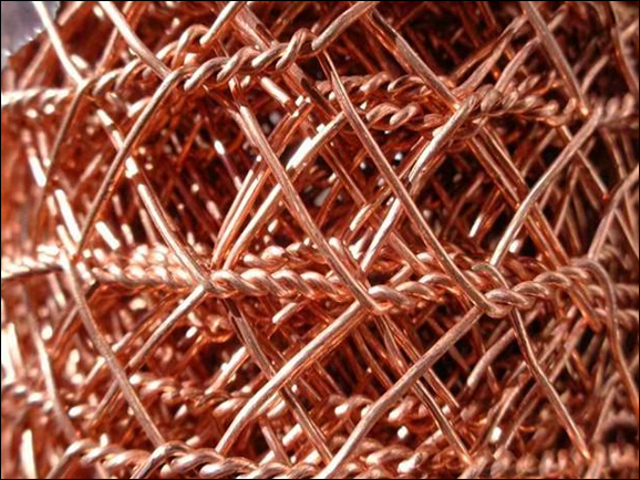 Copper hexago<em></em>nal wire net in copper, brass and phosphor bro<em></em>nze finish