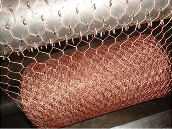 Copper coated chicken wire netting