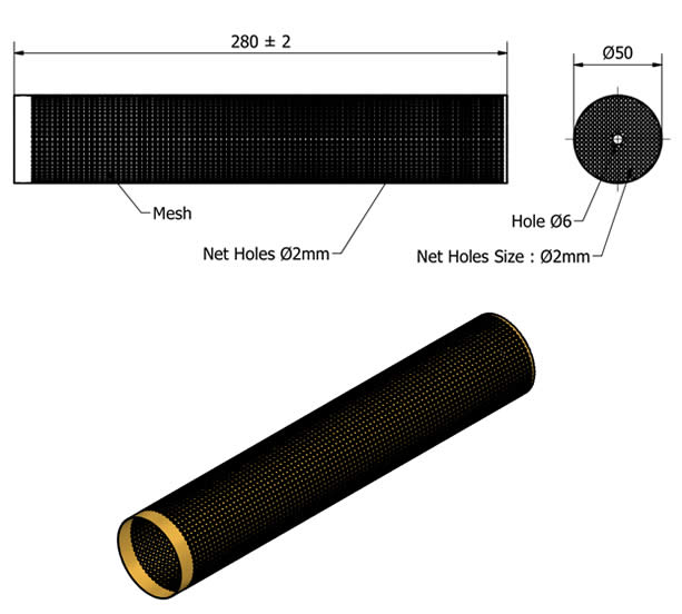 Copper Net for Making Perforated Tube