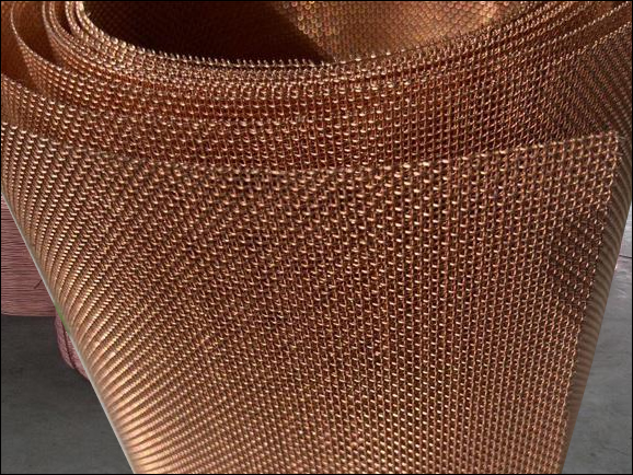 SAIDKOCC 1000 x1000mm Brass Woven Wire Mesh Shielding Fabric